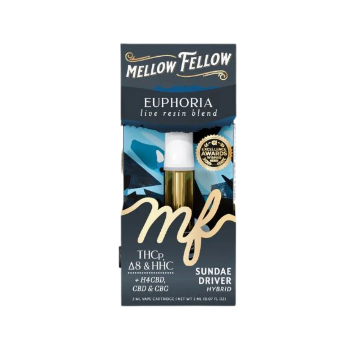 Mellow Fellow 2ml Live Resin Cartridge Sundae Driver